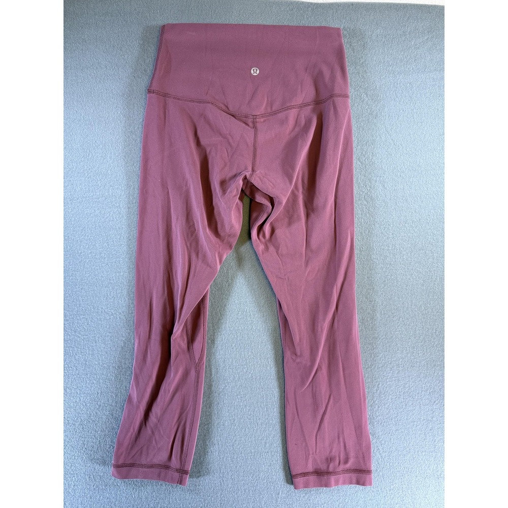 Lululemon Leggings Womens 4 Pink High Rise Cropped‎ Yoga Athletic Pants